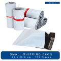 Bundle of 100 BAGS   SMALL 20 cm x 21 + 5 cm SIZE Poly Mailer White Daraz Flyers Shipping Bags Thickness - 110 Micron Packaging material Bags Plastic Poly Envelope 25cm*35cm Flyer Packs Postal Safe Mailing Bags Shipping packing Bags. 