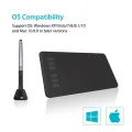 HUION H640P 6 x 4 inch Ultralight Digital Tablets Graphic Drawing Pen Tablet. 