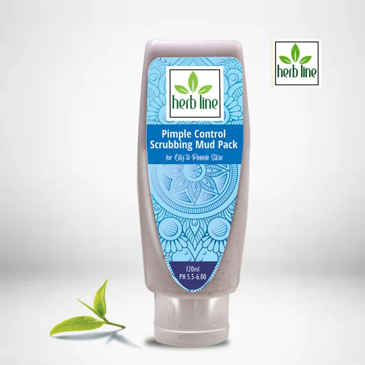 Herb%20Line%20Pimple%20Control%20Scrubbing%20Mud%20Pack%20120ml%20-%20Image%202
