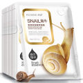 BIOAQUA Snail Face Mask Moisturizing Facial Mask Replenishment Oil Control Acne Tender Black Sheet Wrapped Peel Mask Skin Care. 