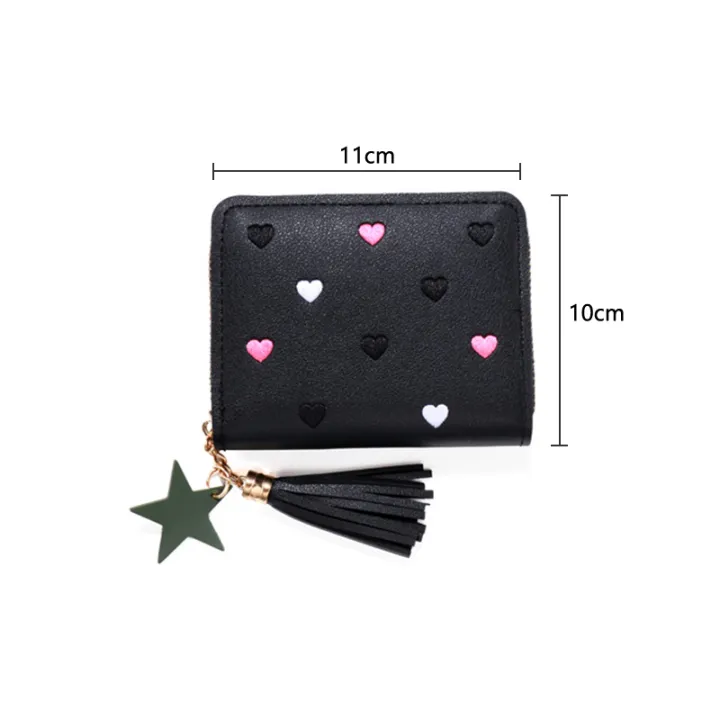 Ladies%20Small%20Wallet%20Mini%20Tassel%20Wallet%20Short%20Zipper%20Cute%20Pu%20Leather%20Coin%20Purse%20-%20Image%202