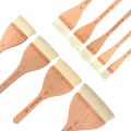 Wooden Handle Goat Hair Paint Brushes Smooth Sanding for Wall 10 Sizes Watercolor Acrylic Oil Painting Drawing Art Supplies. 