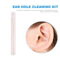 DORISNA 60pcs Earrings Hole Cleaner Disposable Ear Piercing Cleaning Line Herb Solution Paper Floss Ear Hole Aftercare Kit. 