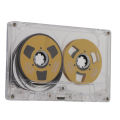 Reel To Reel Blank Cassette Tape Blank Sound Cassette Tape 50 Minutes Normal Bias Double Sided Transparent Box for Music Recording. 