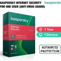 Kaspersky Internet Security For One User (Anti Virus Guard). 
