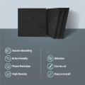12 Pack Acoustic Panels, 12 X 12Inch Decorative Soundproofing Panels, Wall and Ceiling Acoustical Panels Black Easy to Use. 