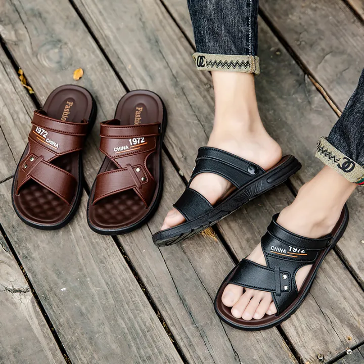 Outdoor%20Sandals%20Men2023Summer%20New%20Waterproof%20Non-Slip%20Soft%20Bottom%20Driving%20Beach%20Shoes%20Dual-Use%20Men's%20Sandals%20-%20Image%202