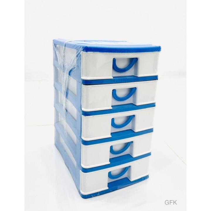 Mini Small Drawer 5 Layers In 1 Set Plastic Storage Boxes for Medicine, Stationery Items, Cosmetics, Money, Jewelry & Other Small Items for Storing Purpose.