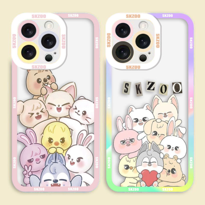 Cover Per Xiaomi Redmi Note 8 Pro Con Design Kpop Stray Kids Skzoo - 2 Pezzi, Custodia Morbida In Silicone TPU Antiurto, Stile Cartoon Anime Per Fan