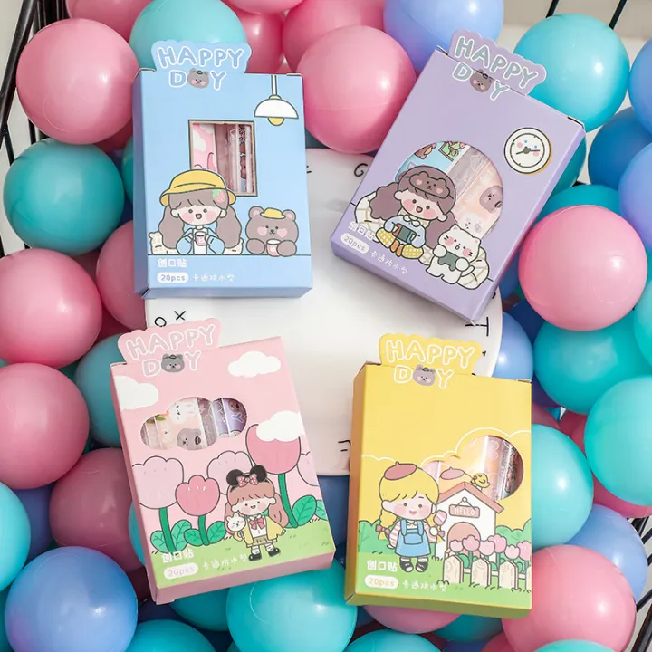 20pcs/box%20Kawaii%20Cartoon%20Cute%20Baby%20Bandages%20Band%20Aid%20for%20Children%20Kids%20Girls%20Women%20Skin%20Wound%20Plaster%20First%20Aid%20Patch%20EDC%20-%20Image%204