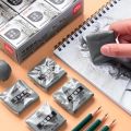 1pcs Plasticity Soft Rubber Eraser Student Drawing Sketch Highlight Novelty Plasticine Pencil Eraser Art Supplies Stationery. 