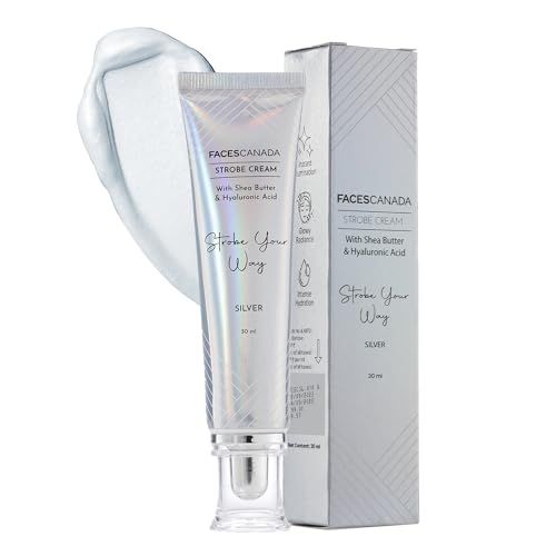 FACES%20CANADA%20Strobe%20Cream%20-%20Silver,%2030g%20%7C%20With%20Shea%20Butter%20&%20Hyaluronic%20Acid%20%7C%20Instant%20Illumination%20%7C%20Intense%20Hydration%20%7C%20Flawless%20Radiant%20Dewy%20Skin%20%7C%20Glowing%20Makeup%20Base(FROM%20INDIA)JEZ%20-%20Image%203