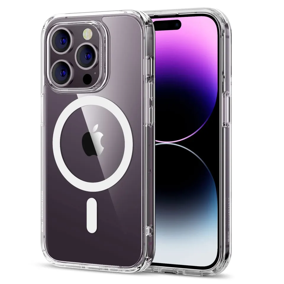 Magsafe Magnetic Wireless Charging Clear Case For iPhone X