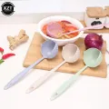New Soup Spoon Long Handle Kitchen Strainer Solid Color Cooking Colander Kitchen Scoop Plastic Tableware Colander Hot. 