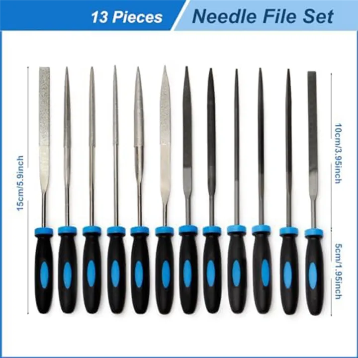 13Pcs%20Small%20File%20Kit%20Metal%20Diamond%20Needle%20File%20Kit%20File%20Tool%20Set%20for%20Precision%20Metal%20File%20Work%20Wooden%20Jewelry%20Model%20DIY%20-%20Image%203