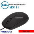 Computer Mouse Dell MS111 Wired Mouse USB Optical Mouse For PC, Apple, Mac, Android- Black Color Dell Mouse MS111 Wired / Cable USB Optical Mouse. 