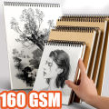 👍👍 Art Sketchbook 160Gsm 30 Sheets/60 Pages Drawing Watercolor Spiral Notebook For Sketching. 