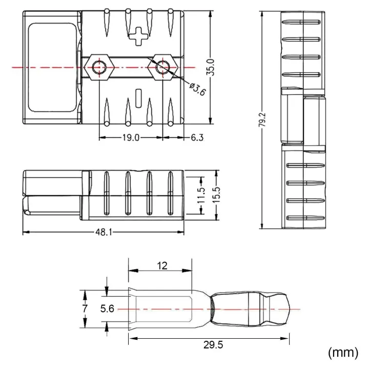 2Pcs%206-10%20Gauge%20Battery%20Quick%20Connector/Disconnect%2050A%2012-36V%20Battery%20Jumper%20Cable%20Plug%20Connector%20Kit%20Battery%20Quick%20Plug%20-%20Image%205