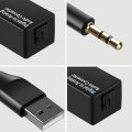 192KHz Digital to Analog Audio Converter ,DAC Digital Optical Toslink to Analog 3.5mm Jack Audio Cable Adapter. 