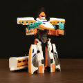 Train Mecha Manual Deformation Train Combination Robot Children's Toy Car Boy 3 Year-Old Two-Way Car Model. 