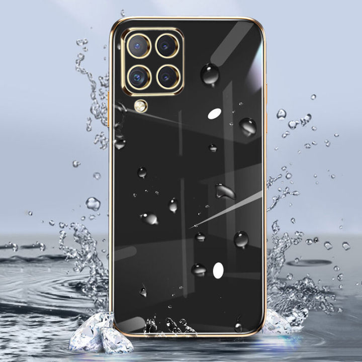 AnDyH%20Phone%20Case%20for%20Samsung%20Galaxy%20A12/A22%204G(LTE)/A12/A42%205G/M22%20/M62/F62%20New%20Luxury%20Soft%20Cubic%20Straight%20Edge%20Casing%20Fashion%20Upgraded%20Camera%20Protection%20Electraplating%20Anti-fingerprint%20Shockproof%20Protective%20Back%20Cover%20-%20Image%205