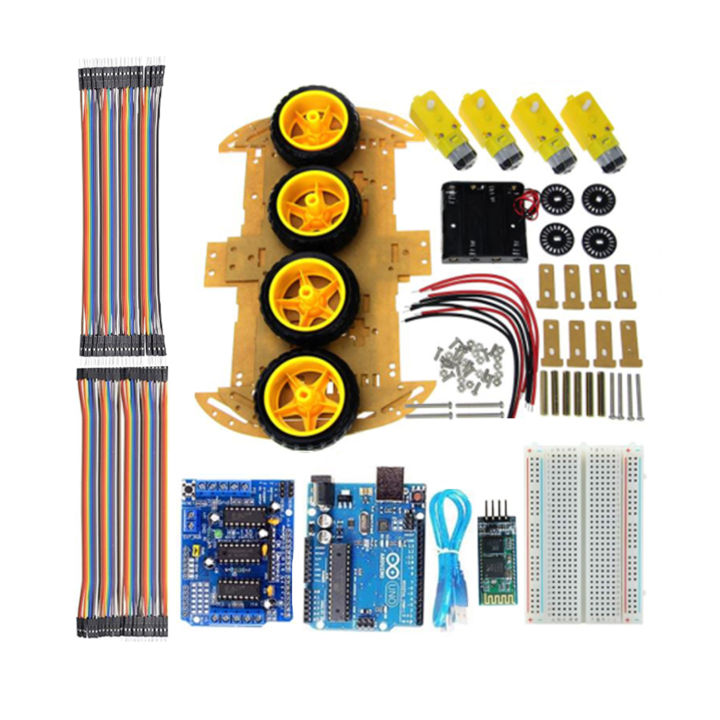 Arduino Bluetooth Controlled 4WD Smart Robot Car Kit