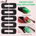 Monja 10Pcs/50Pcs Nail Art U Tape Anti-overflow Peel Off Tape Spill-Proof Sticker Nail Polish Edge Anti-Flooding Patch DIY Nail Art Tools. 
