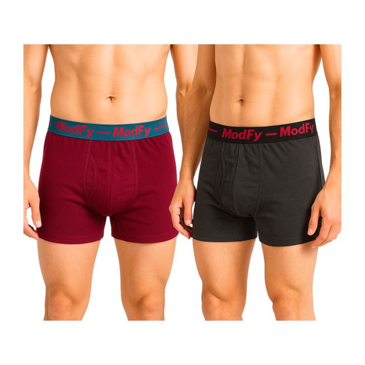 Modfy Boxer Medium – Purple & Grey | Daraz.lk