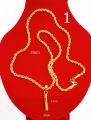 RANTAI Leher Pintal Emas Korea Emas BANGKOK Necklace pintal 3mm/50cm-70cm +Loket GOLD PLATED. 