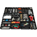 FORIDE Tool Box Organizer and Storage Tray, Tool Box Drawer Organizer Bins, Toolbox Organizer Tray Divider Set, Black 96 Pack. 