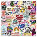20/40/60 pcs of Motivational Quotes Sentences Phrases Stickers Fridge Laptop. 