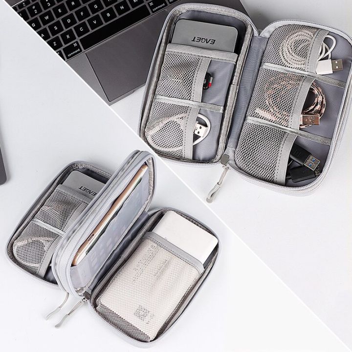 Portable%20Power%20Bank%20Bag%20Travel%20Cable%20Bag%20Double%20Layer%20Electronic%20Organizer%20For%20Charger,%20USB%20Cable,%20Hard%20Drive,%20Earphones%20-%20Image%203