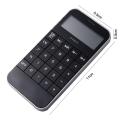School Portable Display Electronic White Digit Calculator Black. 