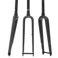 700C Road Bike Front Fork Full Carbon Fiber Tapered Shape Spinal Canal Cylindrical Disc Brake 700Cx 45mm Fixed Gear Fork. 