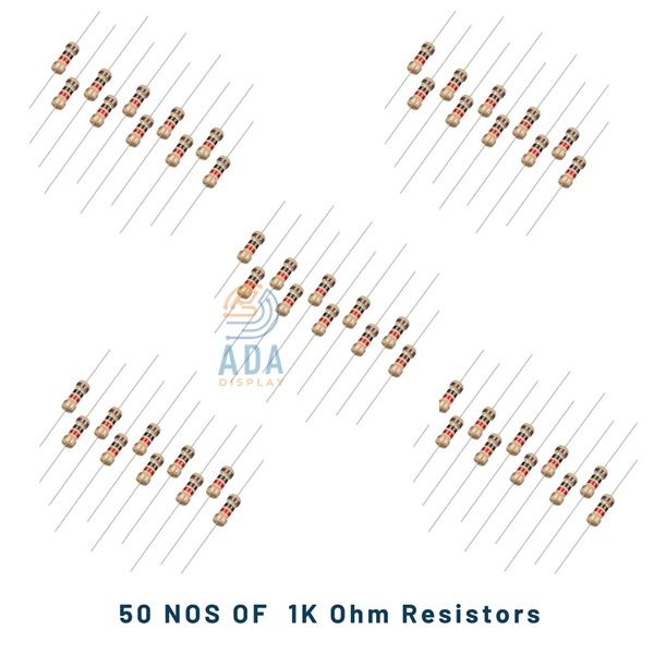 50PCS%20-%201K%20Ohm%20Resistor%201/4W%205%25%20Tolerance%20Carbon%20Film%20Resistors%204%20Bands%20for%20DIY%20Electronic%20Projects%20and%20Experiments%20-%20Image%202