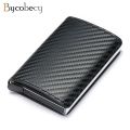 Custom Credit Card Holder Men Smart Wallet RFID Anti-thelf Cardholder Carbon Fiber Leather Wallet Money Clips Purse ID Card CaseBasketball. 