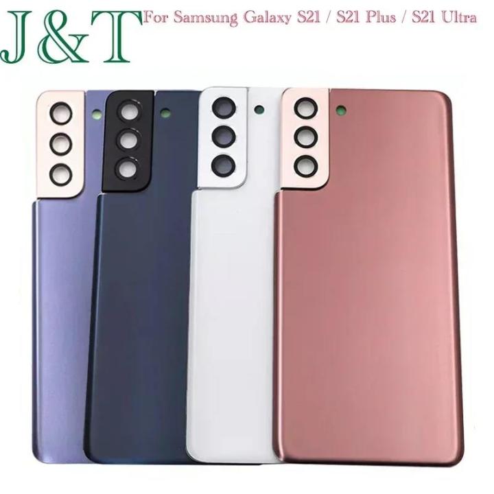 For Samsung Galaxy S21 Plus / S21 Ultra G998 Battery Back Cover S21 Rear Door Glass Panel Chassis Housing Case Add Camera Lens