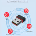 USB WiFi Adapter 300Mbps - Wireless Network Dongle for PC Laptop Desktop | 802.11N Mini USB 2.0 WiFi Receiver | Portable Internet Receiver Wifi Router Connector Compatible Windows 11/10/8/7/Vista/XP, Mac OS, Linux | Portable Internet Connection Card. 