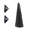 2Pcs Wrap-Around Squirrel Baffle Black Wrap-Around Protective Squirrel Baffle for Bird Feeder Pole. 