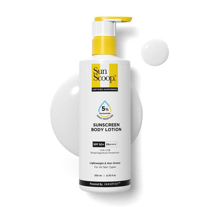 Sun Scoop 5% Niacinamide Sunscreen Body Lotion SPF 50+ PA ++++ (200ml)