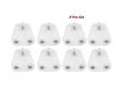 Box Pin Child Proof Safety Plug Wall Socket Cover Protector 8 Pcs Square UK Plug Socket. 