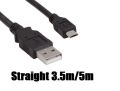 USB 2.0 TO MICRO USB (RIGHT ANGEL/LEFT ANGLE/STAIGHT) CABLE 3.5 Meter / 5 Meter [READY STOCK]. 