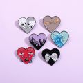new heart red Enamel Pin Starry Heart Brave Cats Bloodthirsty Hug Brooches Bag Clothes Lapel Pin Badge Jewelry Gift Doctor. 