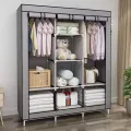 Fashion Cloth Storage Wardrobe - Foldable Storage Wardrobe Cupboard - Almari - 3 Door Portable Folding Wardrobe Cupboard For Clothes Diy-latest Designs. 