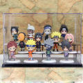 naruto 12 Naruto figures with pedestal figures, ornaments, Naruto, Kakashi, Sasuke, Haruno, Sakura, Hinata dolls Action Figures. 