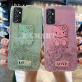 Withoutyou Moon Star A54 Case Soft Shell Ring Case Galaxy Phone for Samsung A545G 【2025 Version】 Shiny Glitter Clear HelloKitty Phone for Samsung 5G Back Case Girl. 