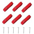 6pcs Beach Volleyball Lines Equipment Portable Red Lines Marking Court Marker for Sand Training Beach Outdoor Sports. 