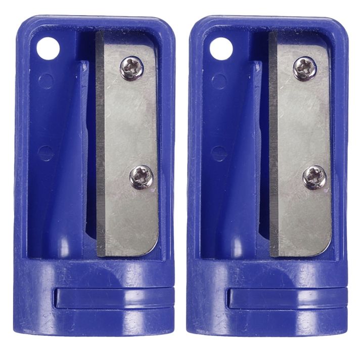 2 PCS Woodworking Flat Sharpener Office Children Stationery Colored Mechanical Pencils Pencil Sharpener Handheld Electric School