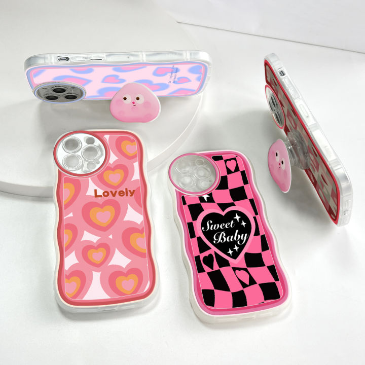 AMORVOR%20for%20OPPO%20F7%20/%20F7%20Pro%20Back%20Cover%20(With%20Free%20Holder)%20Love%20Heart%20Soft%20Wavy%20Phone%20Case%20Camera%20Protection%20Mobile%20Cover%20-%20Image%203
