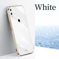 For Huawei Nova 3i Back Cover Luxury 6D Plating Frame Shiny Bling Cases Soft Silicone Square Protective Mobile Phone Case for Girls Boy. 